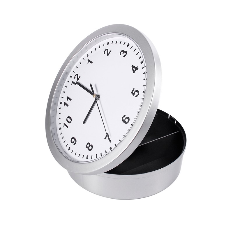 Hidden Secret Wall Clock Safe Container Box for Money Stash