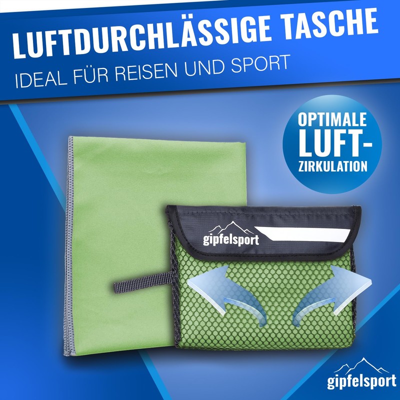 gipfelsport Microfibre Towel, Microfibre Towel Set, Beach Towel, Bath Towel,