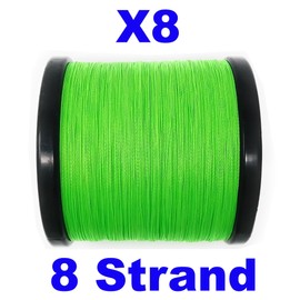 Reaction Tackle Reaction Tackle Braided Fishing Line - 8 Strand Hi Vis Green 80LB 1000yd
