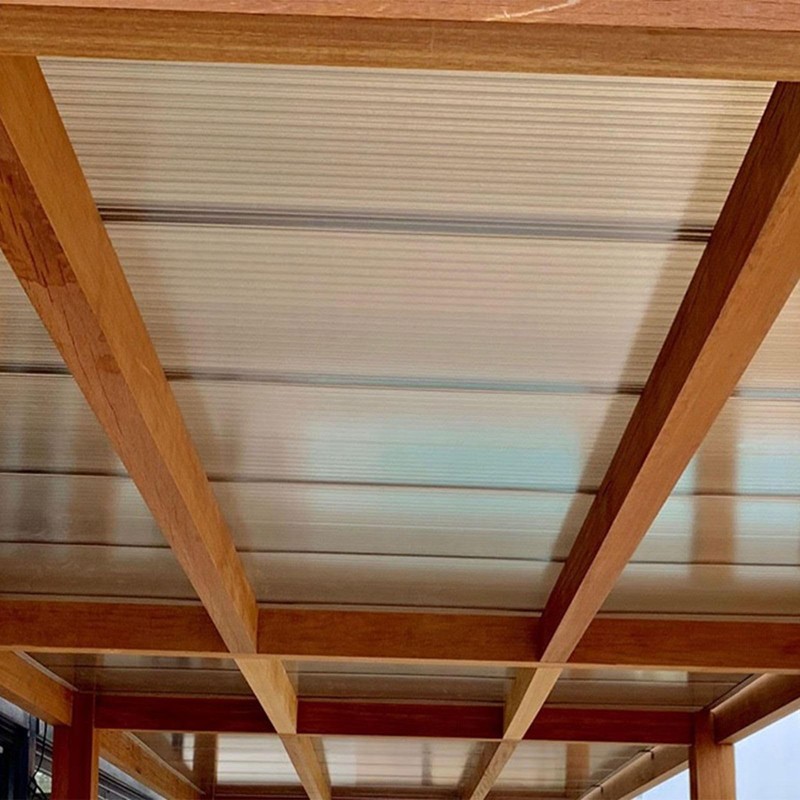 Clear H-Section Polycarbonate Sheet Joining Strip Muntin - 10mm, 1.9m