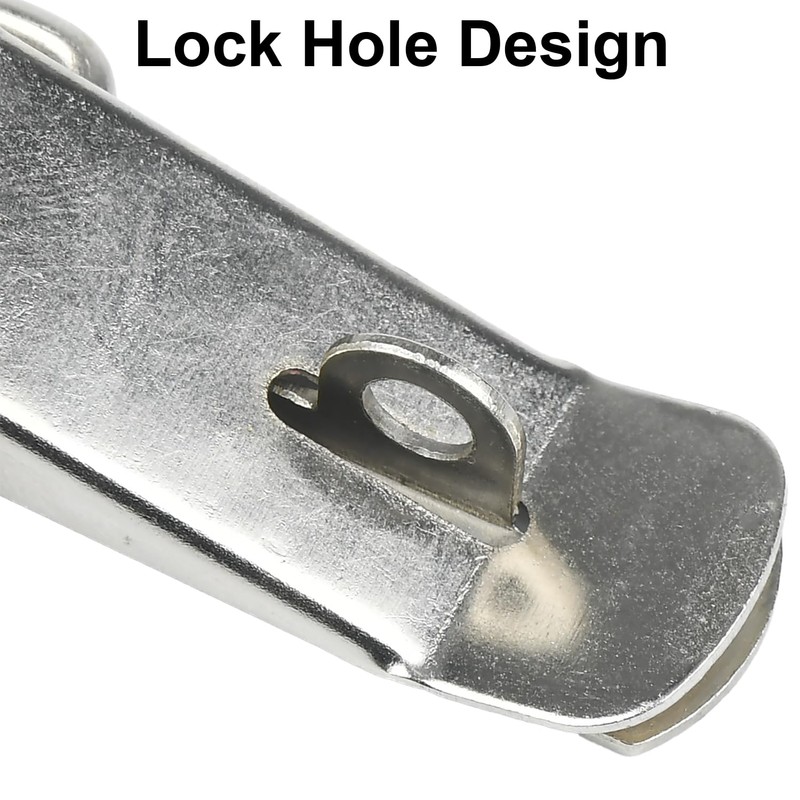 Generic 4 Pack Spring Loaded Toggle Latch Catch, Stainless Steel