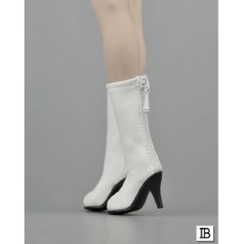 ZY TOYS 1/6 White Leather Boots Hollow For 12" Female Figure Hot Toys PHICEN JIAOUUSA
