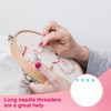 10 PCS Punch Needle Threader 7.87 Inch Long Threader for