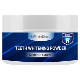 UPSmileDirect Teeth Whitening Powder - 1 Year Supply | Dentist Approved | Enamel-Safe & Sensitivity-Free | Cool Mint Flavour | Removes Years of Stains
