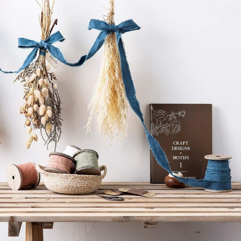 Paseo Handmade Ribbon White 6.5x300cm FT-25WH