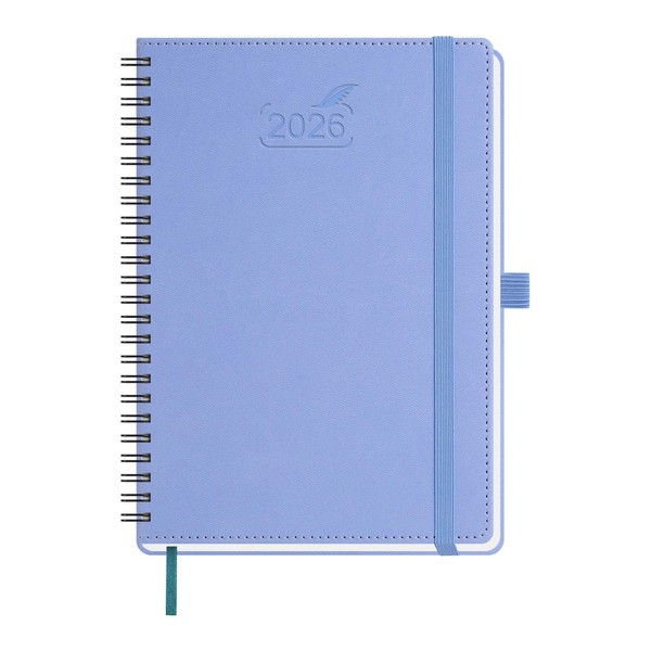 BEZEND 2026 Planner Weekly and Monthly (6" x 8.5" Spiral)