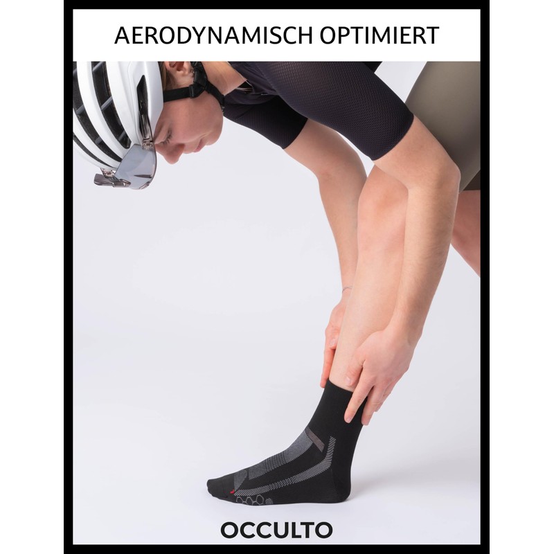 Occulto Men's & Women's Short Road Cycling Socks Pack of