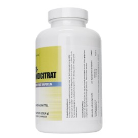 Magnesium - 2340 mg Magnesium Citrate, of which 375 mg Elementary Magnesium per Daily Dose. 240 Capsules