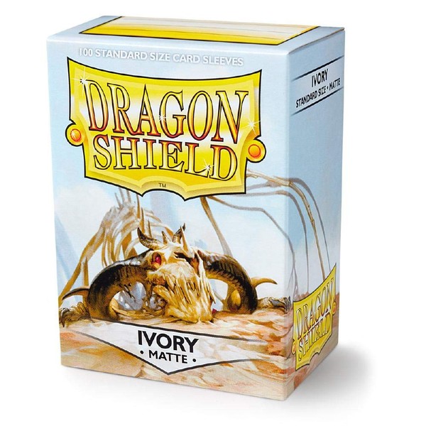 Dragon Shield Matte Ivory Standard Size 100 ct Card Sleeves Individual Pack
