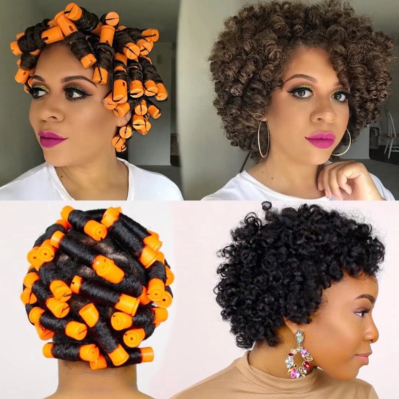 40pcs Cold Wave Perm Rods Set for Women's Long &