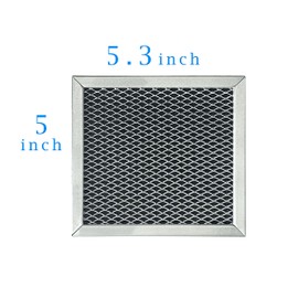 Amazinpure 8206230A Microwave Charcoal Filter Compatible with Whirlpool MAYTAG KITCHENAID Amana 1266639 8206230 AH1871363 EA1871363 AP4299744 8184958 Approx. 5.3 x 5 inches