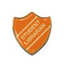 Capricornone Student Librarian Orange School Shield Badge