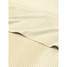 Yellow Striped Sheets - 1 Flat & 1 Fitted Sheet & 2 Pillowcases w/ Deep Pockets - Cozy, Wrinkle & Fade Resistant - Ultra-Soft, Comfy, Breathable & Cooling - Luxury Pinstripe Bedding - Full Size