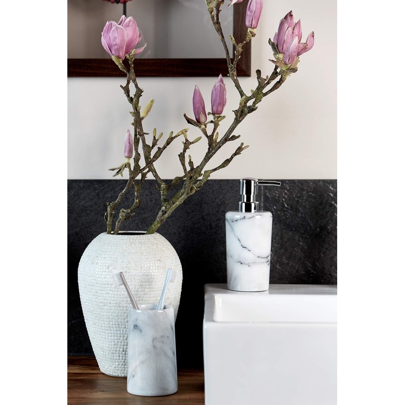 WENKO Zahnputzbecher Onyx Marmor