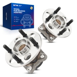 KAX 512370 Rear Wheel Bearing and Hub Assembly Compatible with 2007-2014 Toyota Yaris, 2012-2019 Toyota Prius C, 2013 Scion iQ,2PCS Wheel Bearing 4 Lug W/ABS
