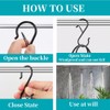 20Pcs S Hooks with Safety Buckle, 3.5 inch Heavy Duty