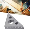Cuadrados de carpintería, regla triangular, aleación de aluminio, calibre de