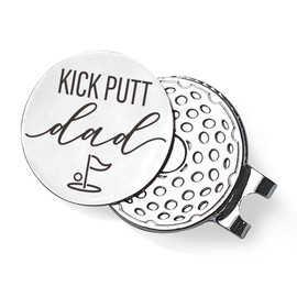 QVUXZ Dad Golf Ball Marker Gifts, Dad Golfing Gifts from Daughter Son Kids, Fathers Day Golf Gifts, Birthday Christmas Golf Lover Gifts for Dad, Golfer Gifts for Dad, Kick Putt Dad