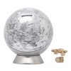 Exerz Money Box Globe/Piggy Bank, Diameter 16cm, Contemporary Metal-looking, Stainless