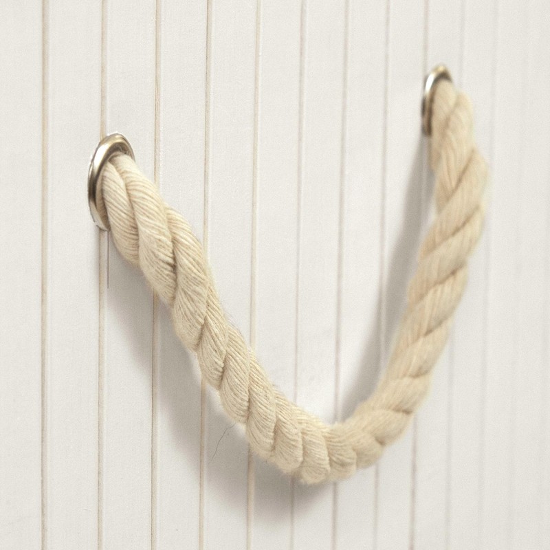 Red Lantern Sentaku Bamboo Laundry Hamper - White