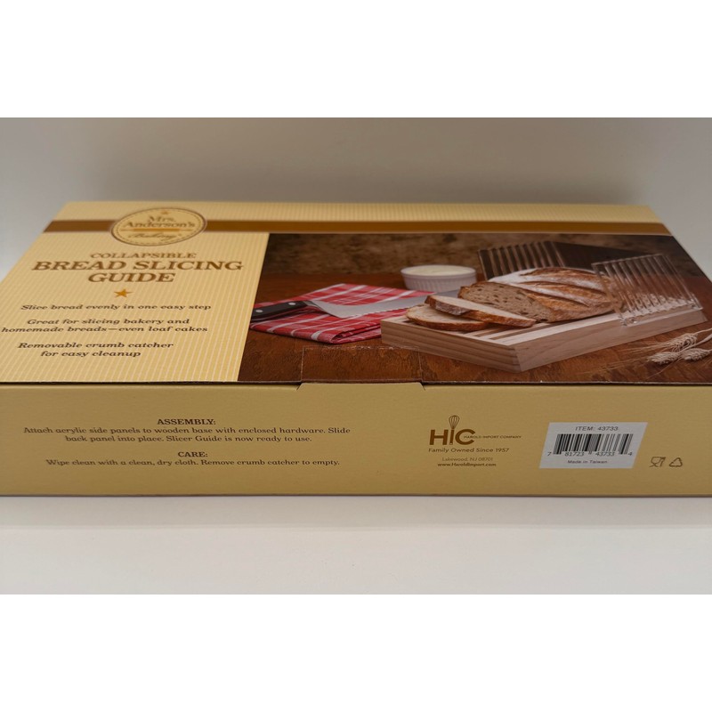 Mrs. Anderson's Baking Bread Cutter Slicing Guide with Crumb Catcher,