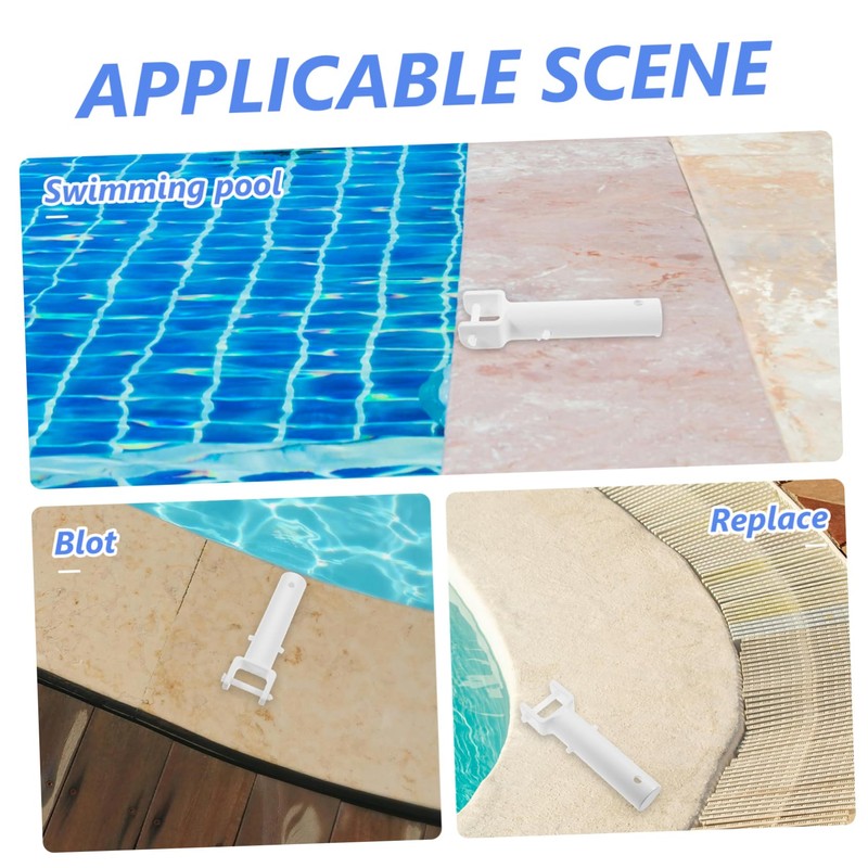 BESPORTBLE 3pcs Professional Pool Vacuum Handle Durable Suction Grip Cleaning