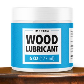 Impresa 6 Oz Wood Drawer Wax Paste - Friction-Free Sliding & Slide Wax - Squeak Elimination & Wood Lubricant for Smooth Movement - Corrosion Protection & Drawer Glide Lubricant
