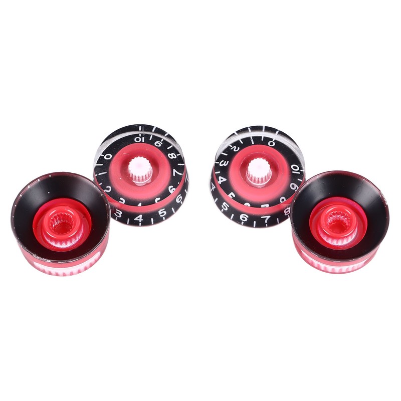 4Pcs Electric Guitar Knob Set Acrylic Volume Tone Control Guitar