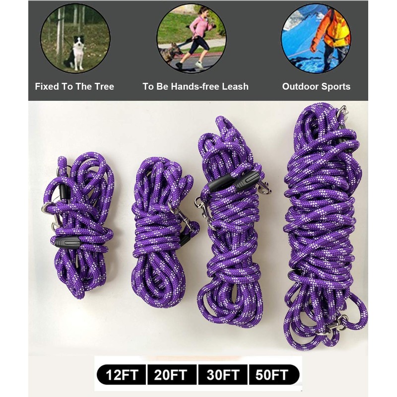 Codepets Long Rope Dog Leash for Dog Training 12FT 20FT