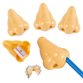 Nose Manual Pencil Sharpener - Double Hole Sharpener Novelty School Supplies for Kids Students Classroom Pencil Sharpener Set for Gifts, Birthday Party Favors,Teacher Rewards and Prizes (12)