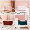 Squishy Dot Clear Cosmetic Storage Organizer, 3-Compartment Transparent Multi-Functional Bathroom