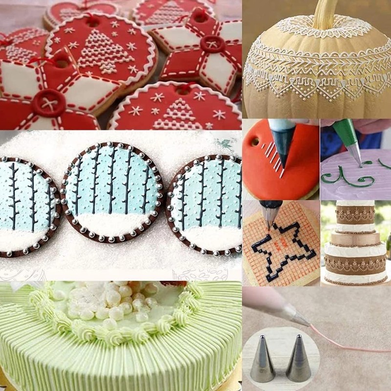 Small Writing Piping Tip Round Icing Tips,Cookie Decorating Tips Detail