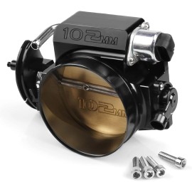 HRC LS Throttle Body 102mm TBI 4 Bolt +TPS IAC For GM LS1 LS2 LS6 LS7 LSX Alum Black