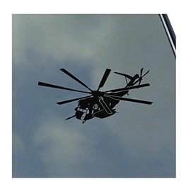 Sikorsky CH-53E Super Stallion Pilot in Flight Vinyl Sticker Decal Crew Marines Navy Helicopter S-80