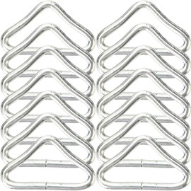 GANAZONO 30Pcs Professional Trampoline Parts Durable Metal Triangle Buckles for Safety Replacement High Strength Rings for Outdoor Fun and Activities