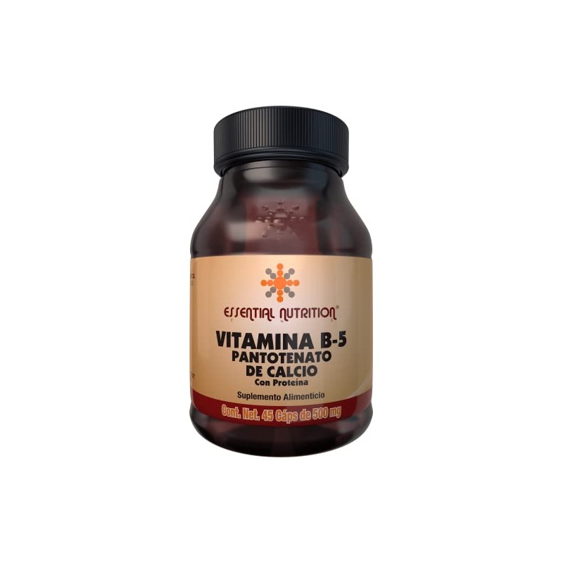 Essential Nutrition, Vitamina B-5 Pantotenato De Calcio - 45 Cápsulas