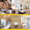 AMDTU 60W Candelabra Light Bulbs LED, Frosted Chandelier Bulb 60