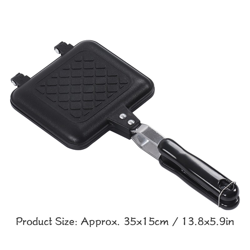 Sandwich Pan Breakfast Double Sided Frying Pan Flat Bottom Nonstick