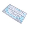 129 Keys Keycaps for XDA Height Accurate Keystrokes Blue White