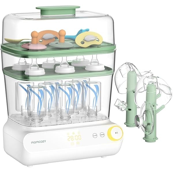 Momcozy 3 Layers Large Bottle Sterilizer and Dryer, Fast Sterilize
