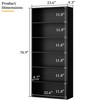 Shintenchi Bookshelf,6-Tier Open Bookcase and Bookshelves,6 Shelf Display Storage Shelves