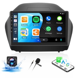 2+64G Android Car Stereo for Hyundai Tucson IX35 2010-2015 with Apple Carplay Android Auto Mirror Link 10.1 inch Touch Screen FM RDS HiFi Bluetooth WiFi GPS+Camera&MIC