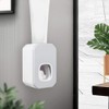 MAGT Automatic Toothpaste Dispenser, Punch Free Wall Mounted Automatic Toothpaste