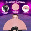 Ripeng 13" Glitter Large Rave Hand Fan Folding Clack Rave