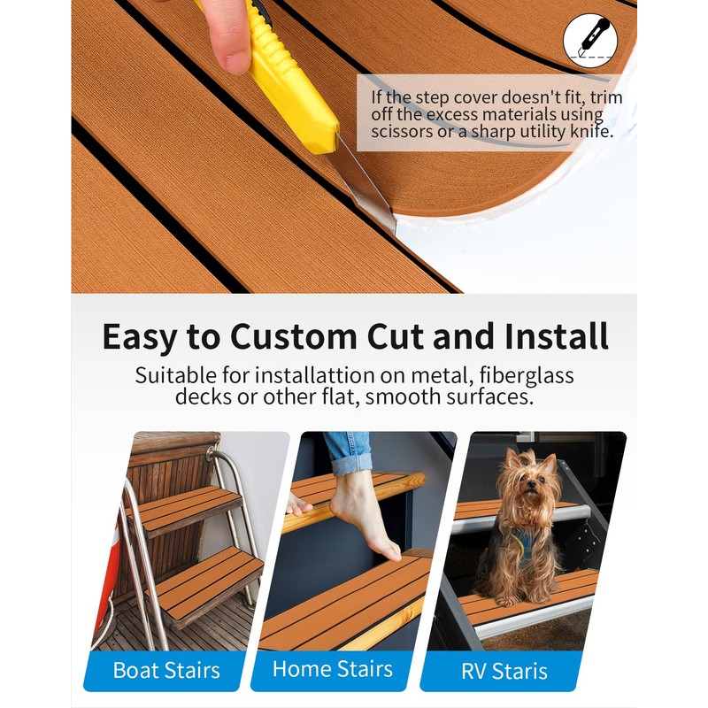 OCEANBROAD EVA Foam RV Step Cover 24''L x 6.5''W 4