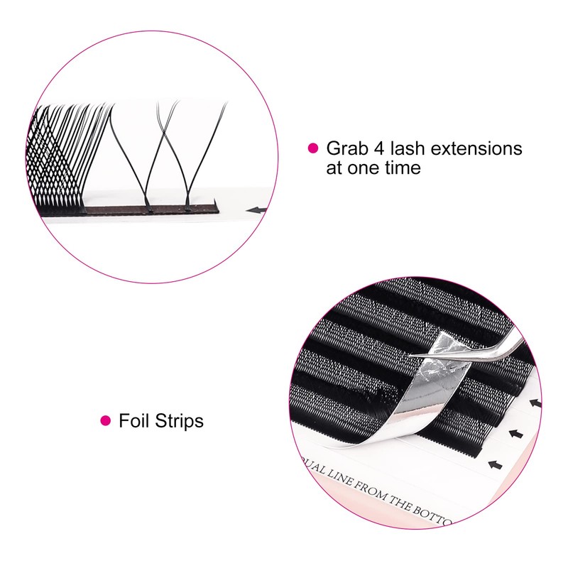 Lash Extension YY Lashes D Curl Mix Length 15-20mm Pre
