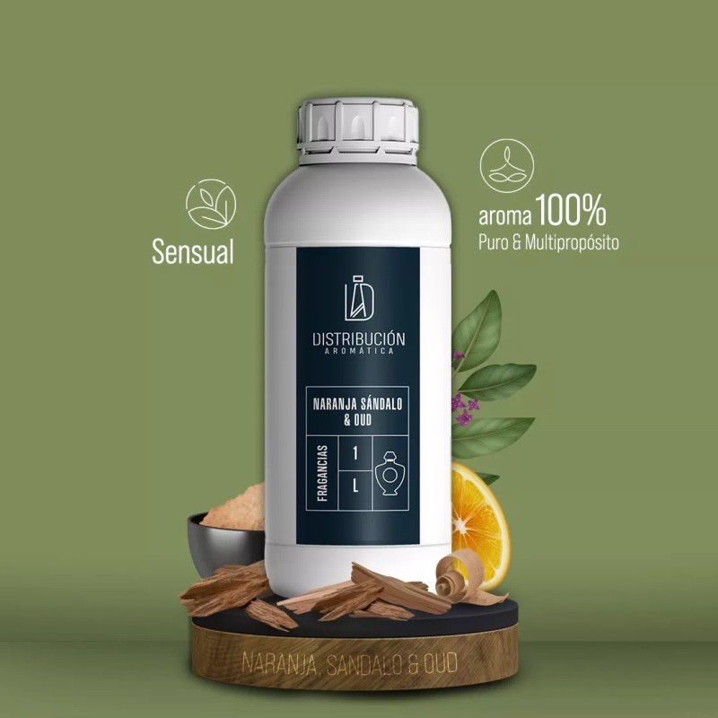 Distribución Aromática Esencia Naranja Sándalo & Oud Para Dif. Aplicaciones