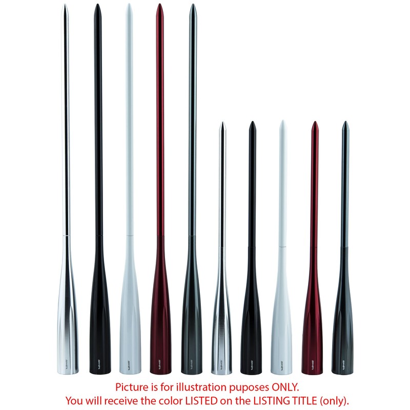 VMS Racing 9 inch SPIKE ANTENNA in SILVER Billet Aluminum
