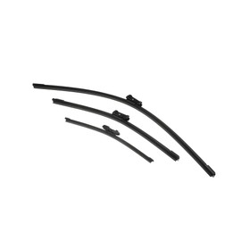 A ABSOPRO 3 Pcs Front Rear Windscreen Wiper Blades Set for VW Polo 6R Hatchback 2009-2017 Item Replacement