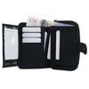 Lorenz Ladies Zip Around Purse Black